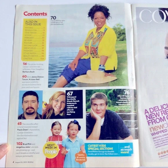 4/$10 PEOPLE MAGAZINE OPRAH GOSSELINS KIDS PAULA DEEN Issue AUGUST 26, 2013 NEW - Picture 4 of 13